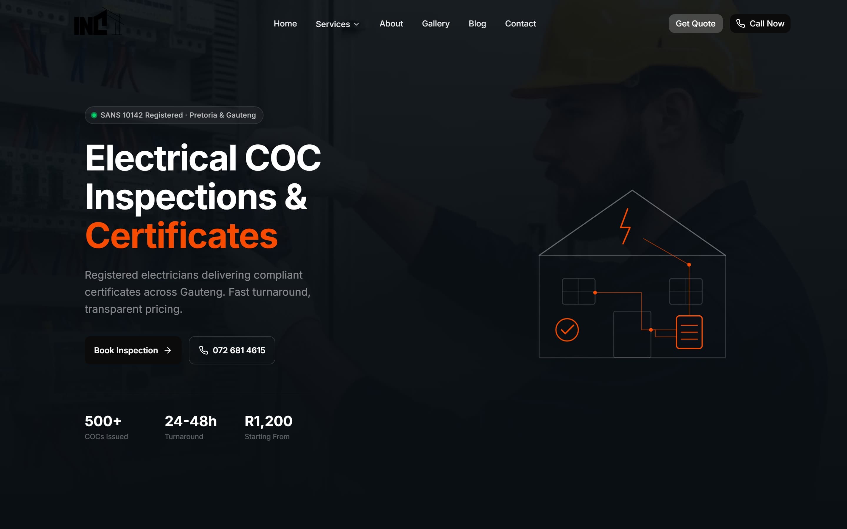 Inc Unlimited home page, shipped by RankSmith